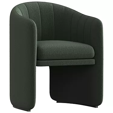 Elegant Loafer Dining Chair 3D model image 1 