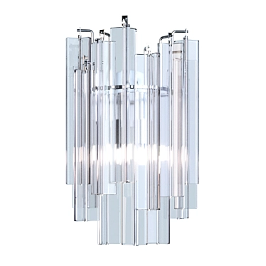 Venini Trilobi: Handcrafted Modular Triangle Chandelier 3D model image 1 