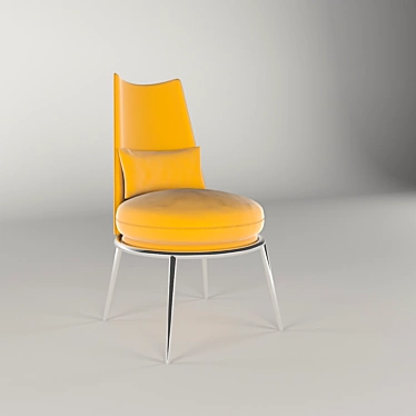 Elegant AURORA Armchair: Luxury meets comfort 3D model image 1 