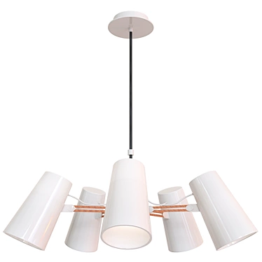 Mantra Looker Pendant Chandelier - Elegant Lighting with a Timeless Charm 3D model image 1 