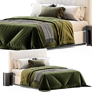 Luxury Meridiani Stone Plus Bed - 3D Model 3D model image 1 