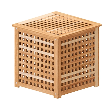 IKEA HOL Acacia Storage Tables 3D model image 1 