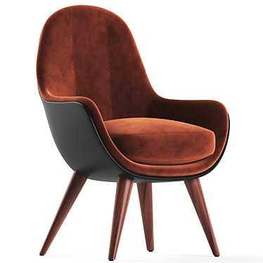 Dena Modern Lounge Chair 3D model image 1 