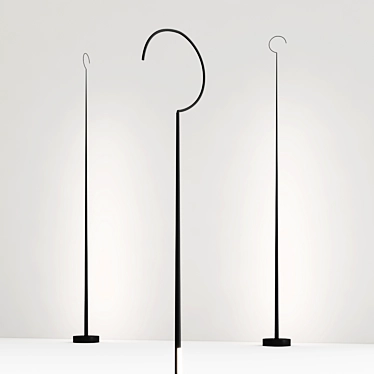 Ethereal Glow: Anima Floor Lamp 3D model image 1 