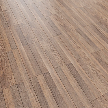 Linear Parquet Flooring - 1285mm x 192mm 3D model image 1 
