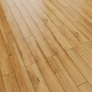 Title: Linear Oak Parquet Flooring 3D model image 1 