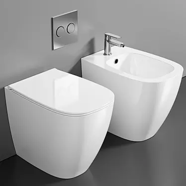 Genesis Floorstanding WC: Innovative Design & Quality Craftsmanship 3D model image 1 