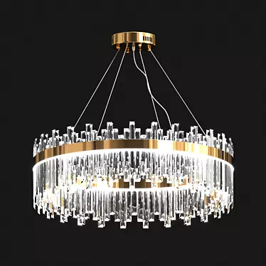 Sparkling Crystal Chandelier 3D model image 1 