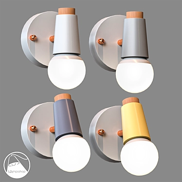 Nordic Original Sconce: Elegant and Stylish 3D model image 1 