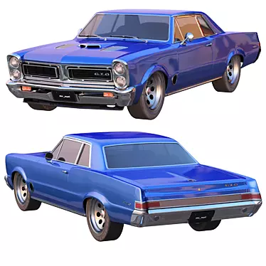 Classic 1965 Pontiac GTO 3D Model 3D model image 1 