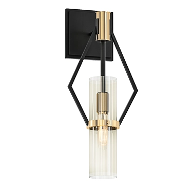 Elegant Raef 1-Light Wall Sconce 3D model image 1 