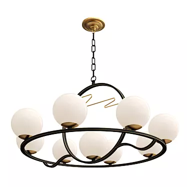 Elegant Enna Chandelier 90cm 3D model image 1 