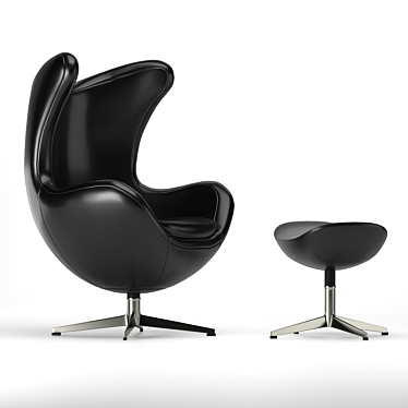 Modern Egg Chair: Stylish and Comfortable 3D model image 1 