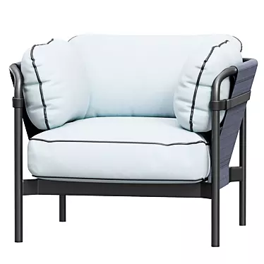 Premium Comfort: Can HAY Armchair 3D model image 1 