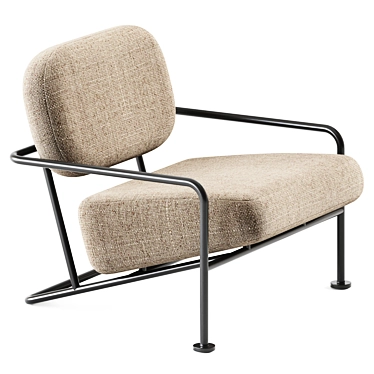Ahus Outdoor Armchair: Stylish Comfort 3D model image 1 