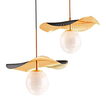 Olea: Elegant Hanging Lamp 3D model image 1 