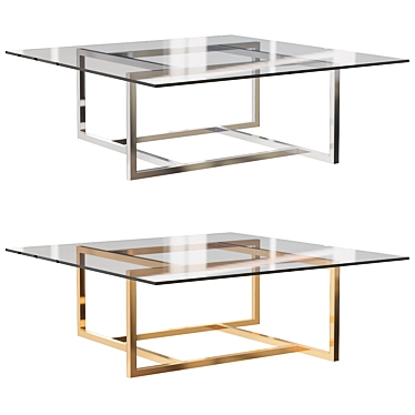 Modern Eastern-inspired Coffee Table 3D model image 1 