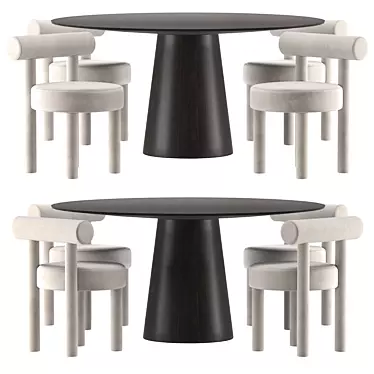 Gropius Dining Set: Modern Elegance 3D model image 1 