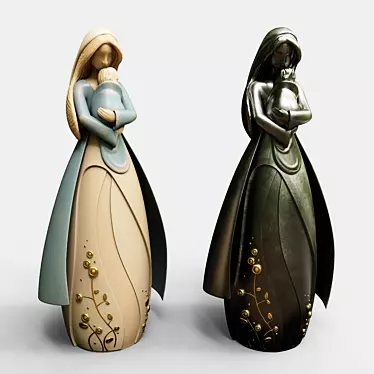 Mother's Love Sculpture: Version 2 3D model image 1 