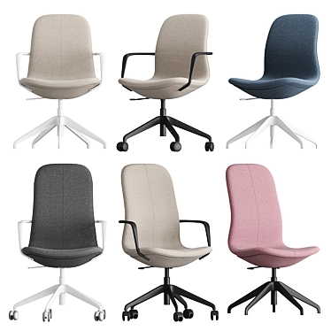 Elevate Your Workspace with IKEA LONGFJELLL Chair 3D model image 1 