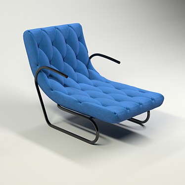 Classic Chesterfield Armchair - Elegant Design 3D model image 1 