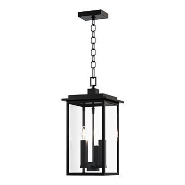 Griffith Outdoor Hanging Lantern: Illuminating Elegance 3D model image 1 
