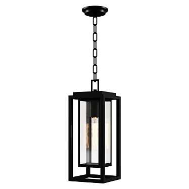 Outdoor Pendant Light: Frame Squared Chandelier 3D model image 1 