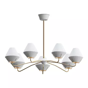 Elegant Glow Ceiling Lamp 3D model image 1 