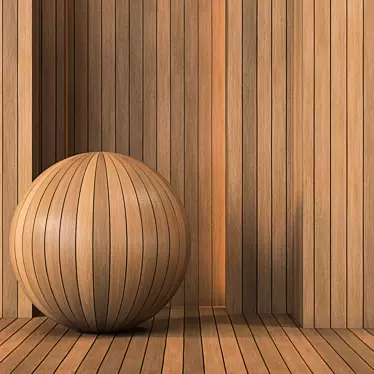 Seamless Wood Plank Texture 4K 3D model image 1 