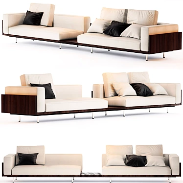 Elegant Minotti BRASILIA Sofa 3D model image 1 