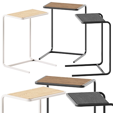 Ethnicraft Oak Side Table: Elegant, Minimalist Design 3D model image 1 