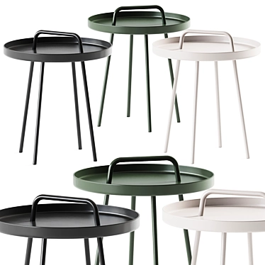 Modern Scandinavian Side Table 3D model image 1 