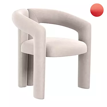 Sophisticated Dudet Chair by Cassina 3D model image 1 