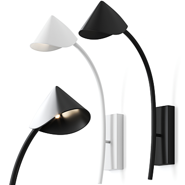 Capuccina Wall Lamp: Elegant and Versatile 3D model image 1 