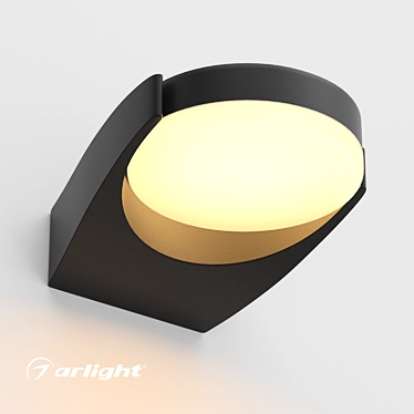 Sleek Wall Sconce with Rotating Optics 3D model image 1 