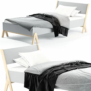 BOQ Bed: Sleek and Stylish Sleep 3D model image 1 