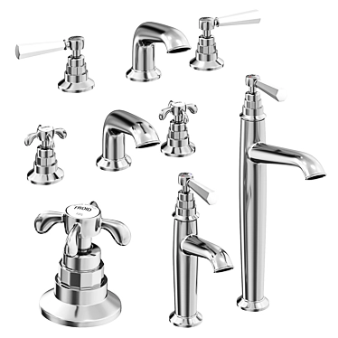 Jacob Delafon CLÉO 1889: The Perfect Washbasin Mixers 3D model image 1 