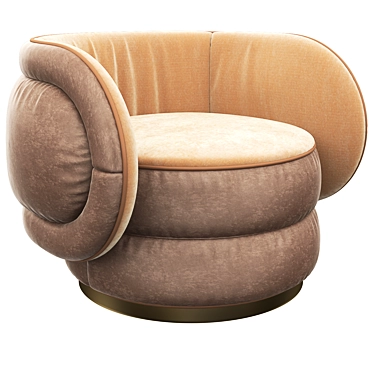 Dyor Mania Armchair: Realistic 3D Model for 3ds Max 3D model image 1 