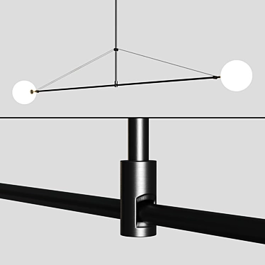 Modern Mobile Chandelier: Michael Anastassiades 3D model image 1 