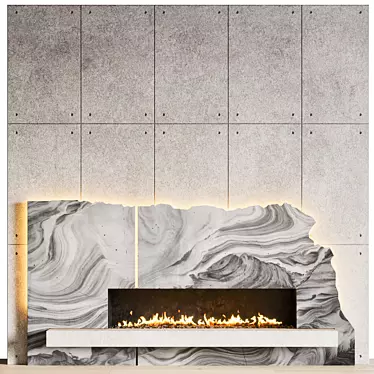 Modern Fireplace Design 3D 3D model image 1 
