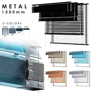 Versatile METAL Blind 1500mm 3D model image 1 