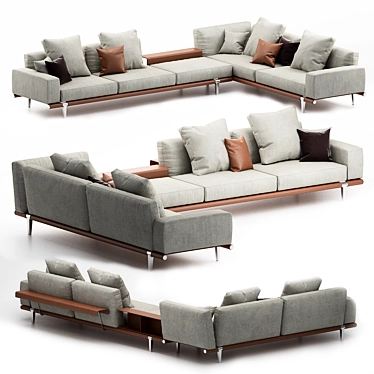 Elegant Comfort: Sofa Poltronafrau 3D model image 1 