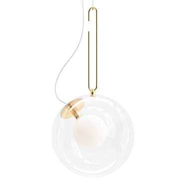 Elegant Designer Pendant Light 3D model image 1 