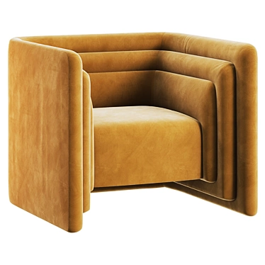 Luxury Saint-Germain Armchair by Fabrice Juan 3D model image 1 