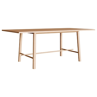 GARRISON: Sleek and Spacious Dining Table 3D model image 1 