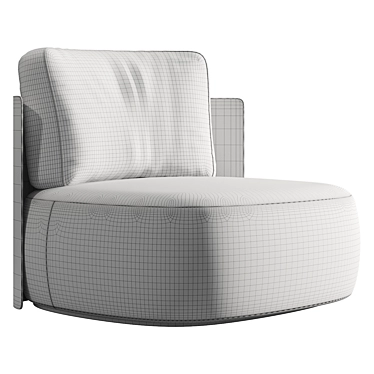 Pierre Armchairs: Irregular and Inviting 3D model image 1 