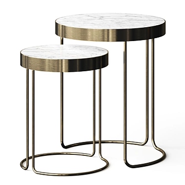 Onyx Coffee Side Table: Sleek & Versatile Design 3D model image 1 