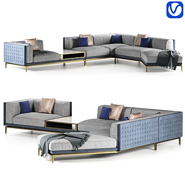 Visionnaire Legend: Modular Sofa Set 3D model image 1 