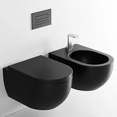 Go Clean Mini App WC: Smart and Compact Toilet 3D model image 1 
