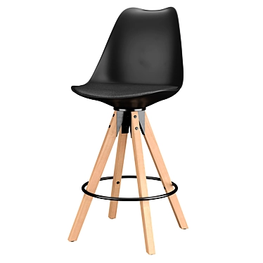 Elegant Mirabella Bar Stool - Perfect for Home or Office 3D model image 1 